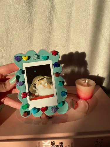 Porta Retratos Polaroid - Cerâmica Fria (feito à mão)