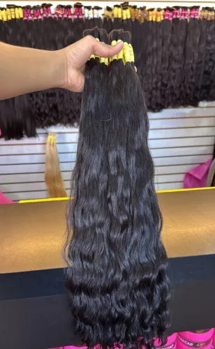 Vendo Cabelo humano castanho natural 55cm 65cm 70cm varejo e atacados
