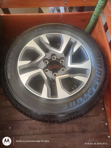 Roda 18 original Toyota + pneu Bridgestone Dueler 265/60 R18, novo, para SW4 / Hillux