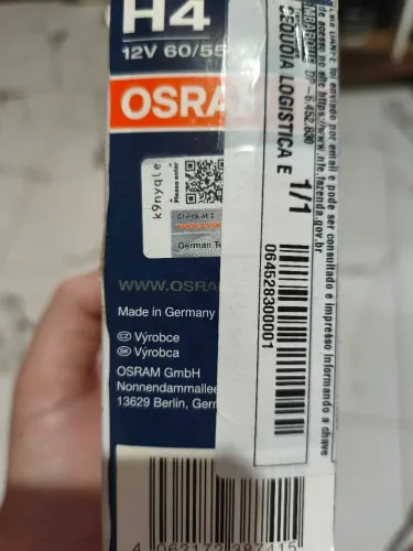 Lâmpada osram cool BLUE h4