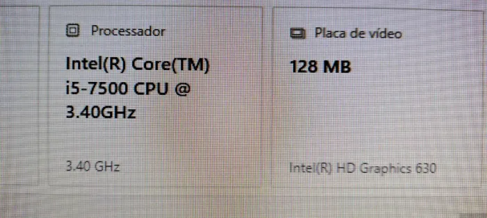 Placa mãe e processador i5 7500 3.4 GHz 