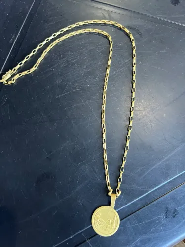 Cordão de moeda antiga italiana !!