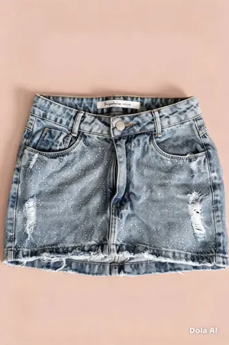 Saia jeans 