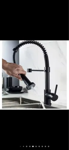 Torneira gourmet preta