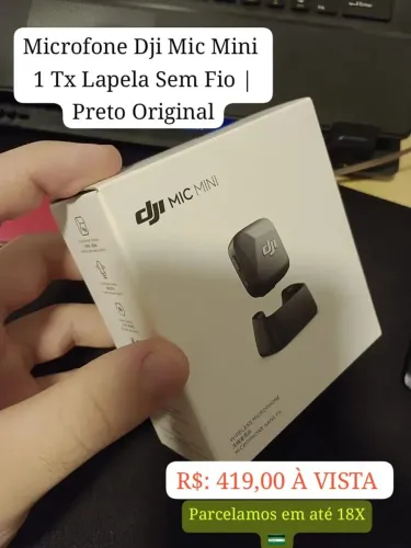 Microfone Dji Mic Mini 1TX - LAPELA - Preço Promocional