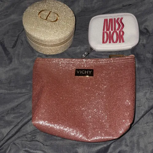 Kit necessaire + porta joias e moedas Dior