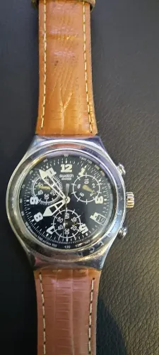 Relógio Suíço Swatch Irony Chrono | quartzo | aço inoxidável | vintage