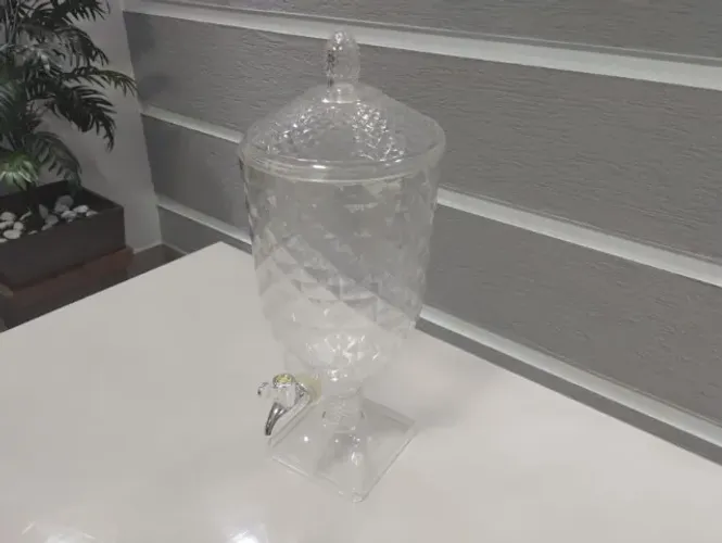 Suqueira / Dispenser de Bebidas Transparente com Torneira - Perfeito Estado