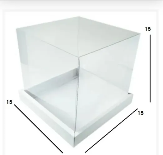 Caixa transparente para panetone 500g
