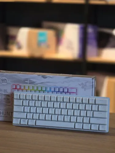 Teclado Razer Huntsman Mini Mercury 60% - Seminovo