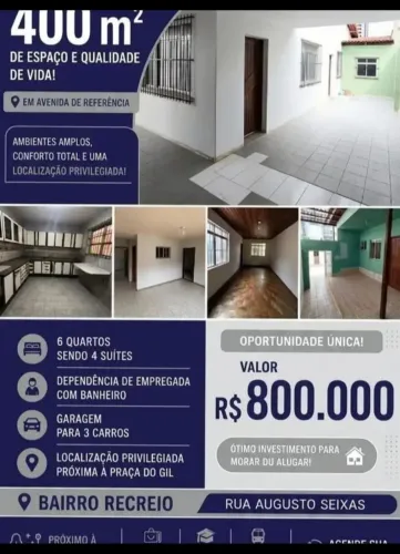 Vendo casa no bairro recreio