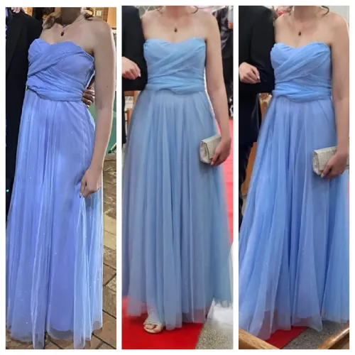 Vestido festa azul serenity