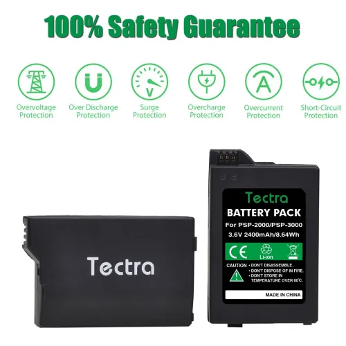 Bateria Tectra Recarregável Para PSP Modelo 2000/3000