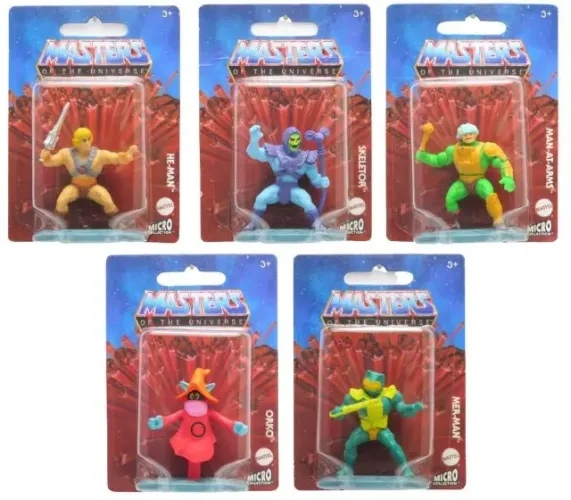 Lote Masters of the Universe Micro Collection Mattel - 5 Figuras Lacradas