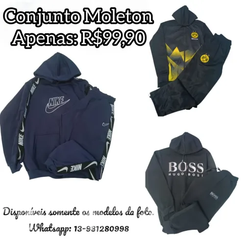 Conjunto moleton masculino