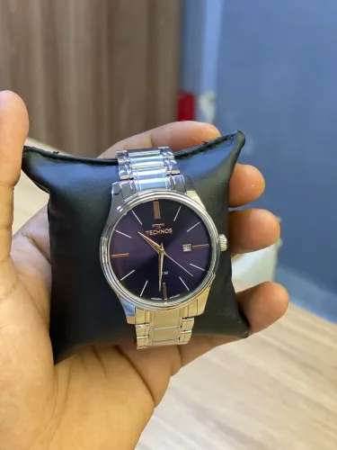 Relógio Technos Masculino Aço Inoxidável Prata (Novo)