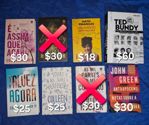 livros diversos colecionador collen hoover 
