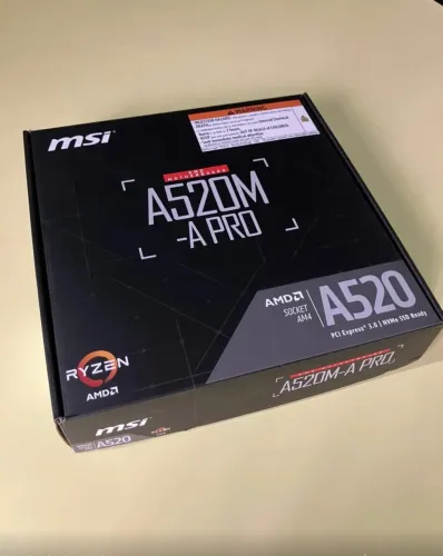 Placa mãe A520m-a pro MSI Lacrada com Nota