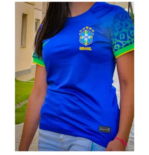Camisa Azul feminina SELEÇÃO BRASILEIRA 2022