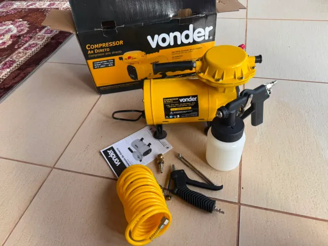 Compressor tufão vonder com kit acessórios