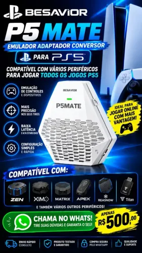 Besavior P5 Mate PS5 - Para Xim Zen Matrix ReaSnow<br>