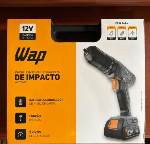 Parafusadeira e Furadeira de Impacto à Bateria - Wap