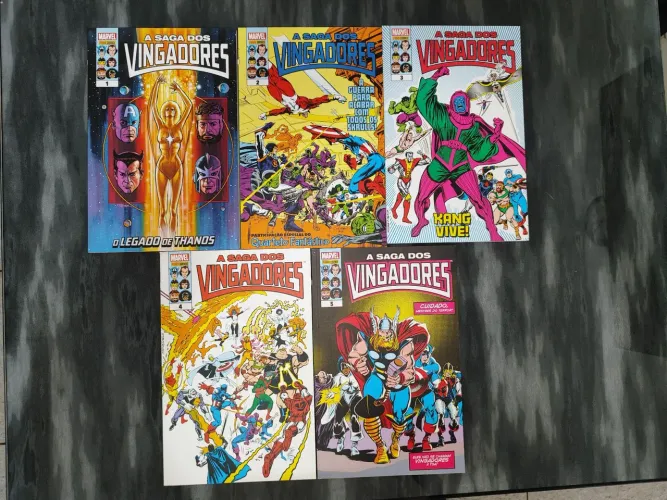 A Saga dos Vingadores 1 ao 5 - Não vendo separado - Panini 