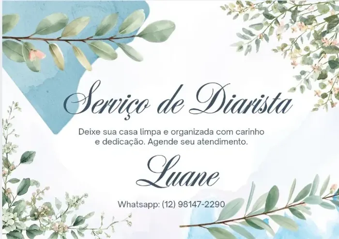 Faxineira diarista
