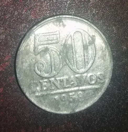 Moeda 50 centavos 1958