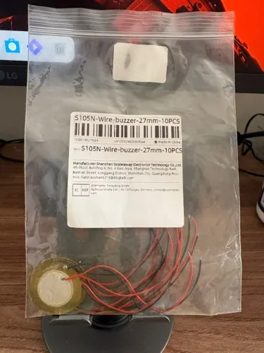 Piezo Eletrônico 27 mm - 8 peças