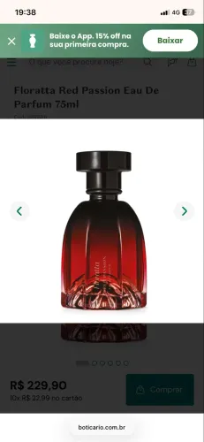 Perfume floratta red passion 75ml