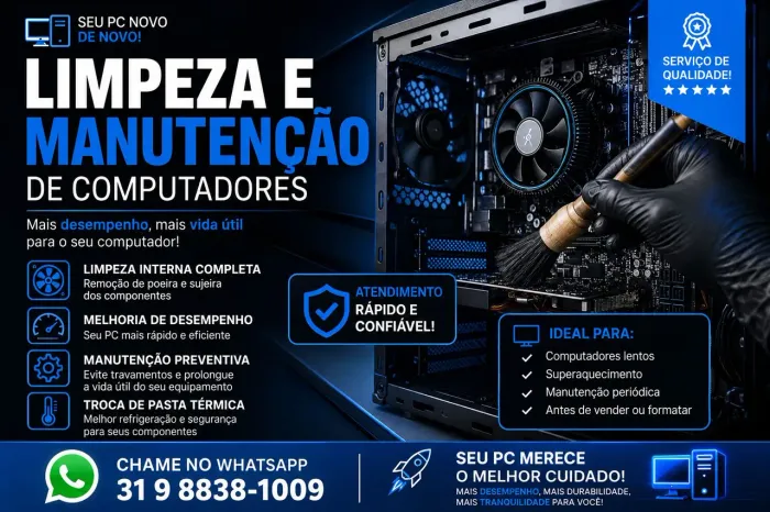 Manutenção de computadores empresa com anos de experiência