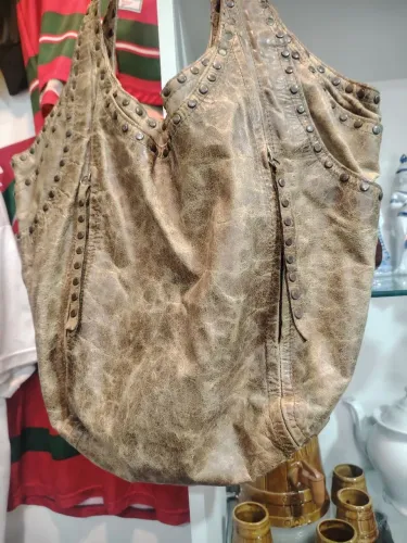 Bolsa Couro Cat Girl Retrô