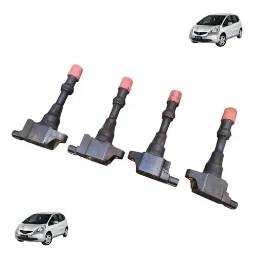 Jogo Bobina Ingnição Traseira Honda Fit 1.4 2003 A 2008