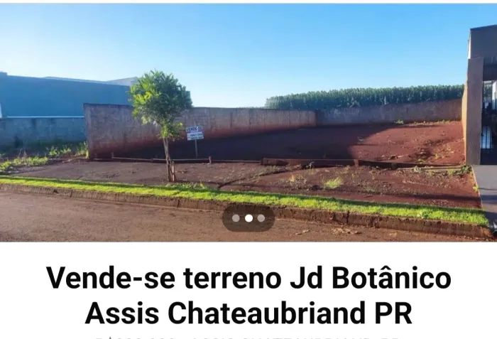 Vende-se terreno em Assis Chateaubriand PR