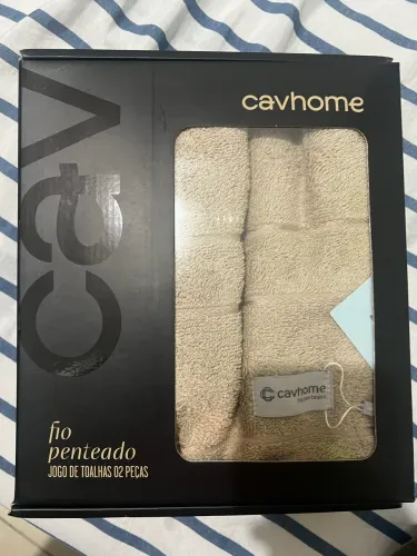 jogo com duas toalhas fio penteado cavhome
