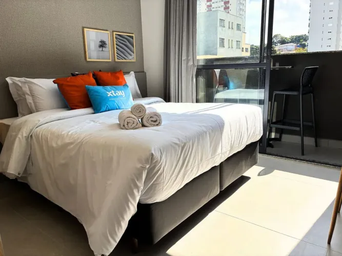 Apartamento com 1 Quarto para alugar, 19m² - Vila Dom Pedro I
