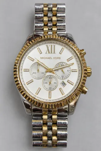 Relógio Michael Kors Lexington Bicolor - Prata e Dourado