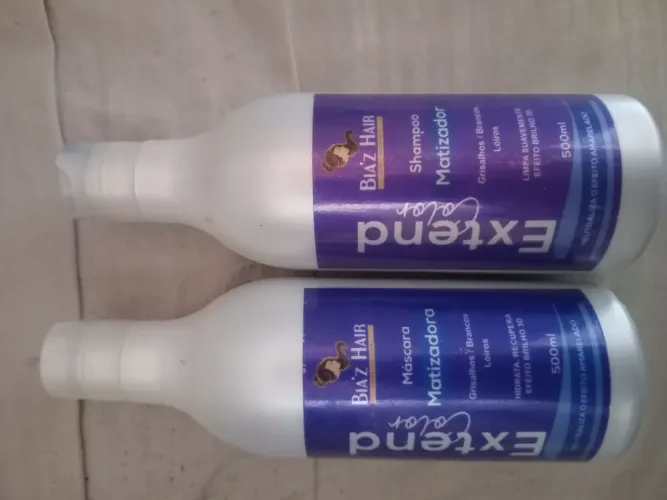 Kit de shampoo e máscara capilar (matizadora)
