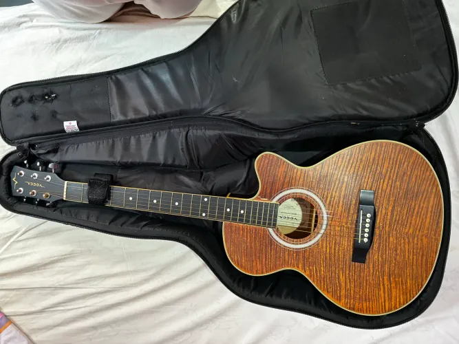 Violão Eletroacústico Vogga VCE-330 MF + Kit Completo  