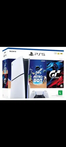 PS5 slim físico lacrado 2 jogos