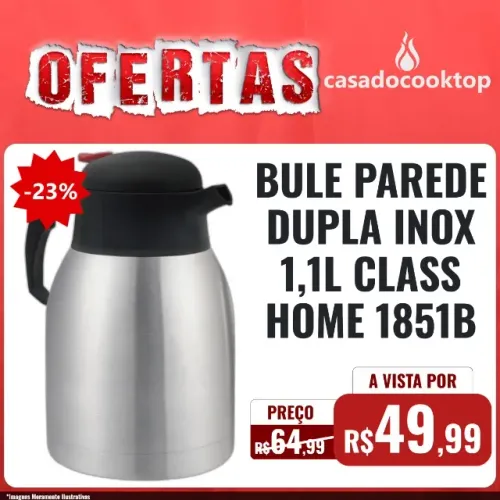 BULE PAREDE DUPLA INOX 1,1L CLASS HOME 1851B