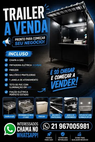 Vendo trailer completo pronto pra trabalhar 