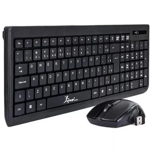 Kit Teclado + Mouse Sem Fio KP-2012 - Knup