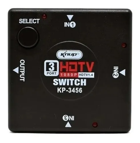 Switch Divisor Hub Hdmi 1.4 3 Portas