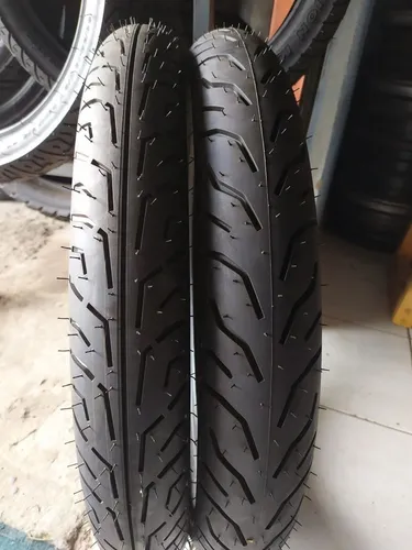 2 pneus moto sem câmera