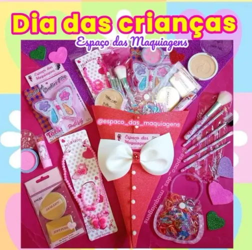 Dia das Crianças Com lindos Kits de Maquiagem infantil