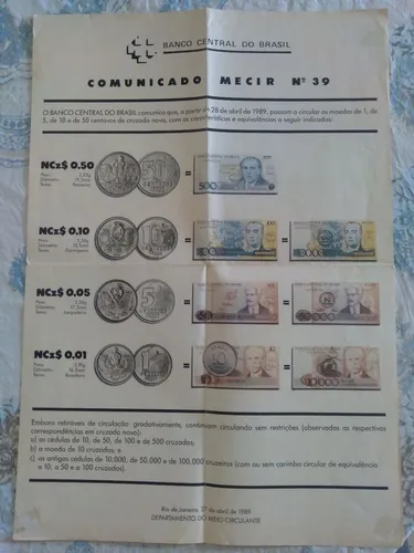 FOLHETOS E CATALOGOS DE CÉDULAS BRASILEIRAS