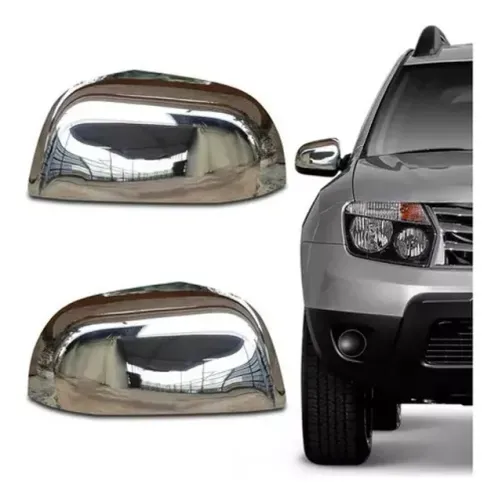 Aplique Renault Duster / Oroch 2016 à 2019 - Retrovisor Cromado - LD LE