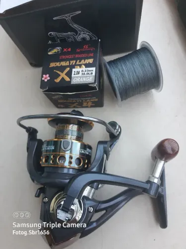 Molinete 4000 aluminio pesca só o molinete